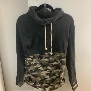 Ampersand Avenue Camo CowlNeck Sweatshirt